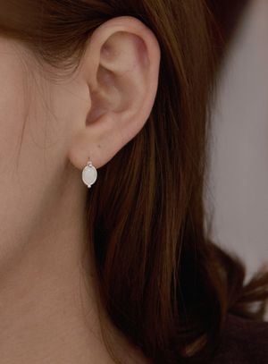 [실버925] 뮤 페일 오벌 링 귀걸이