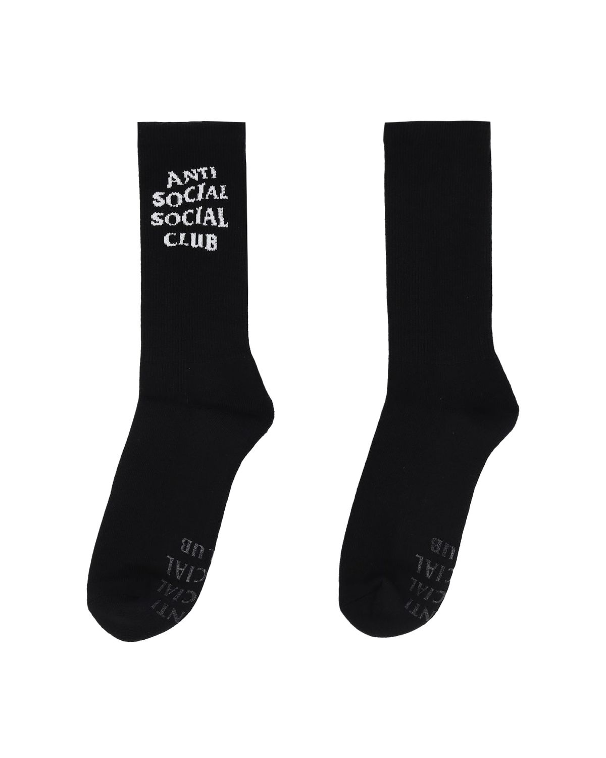 안티 소셜 소셜 클럽(ANTI SOCIAL SOCIAL CLUB) 솔리드 컬러 삭스 블랙