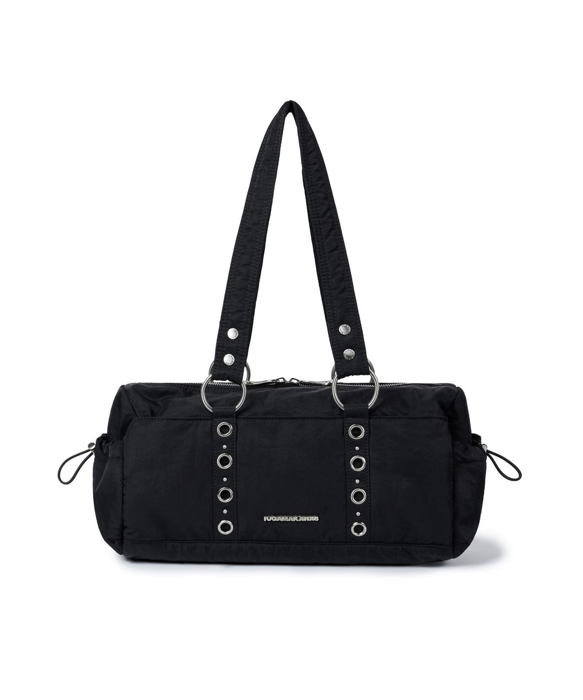 이우가마카라스(IUGAMAKARAS) Nylon Eyelet Duffle Bag (Black)