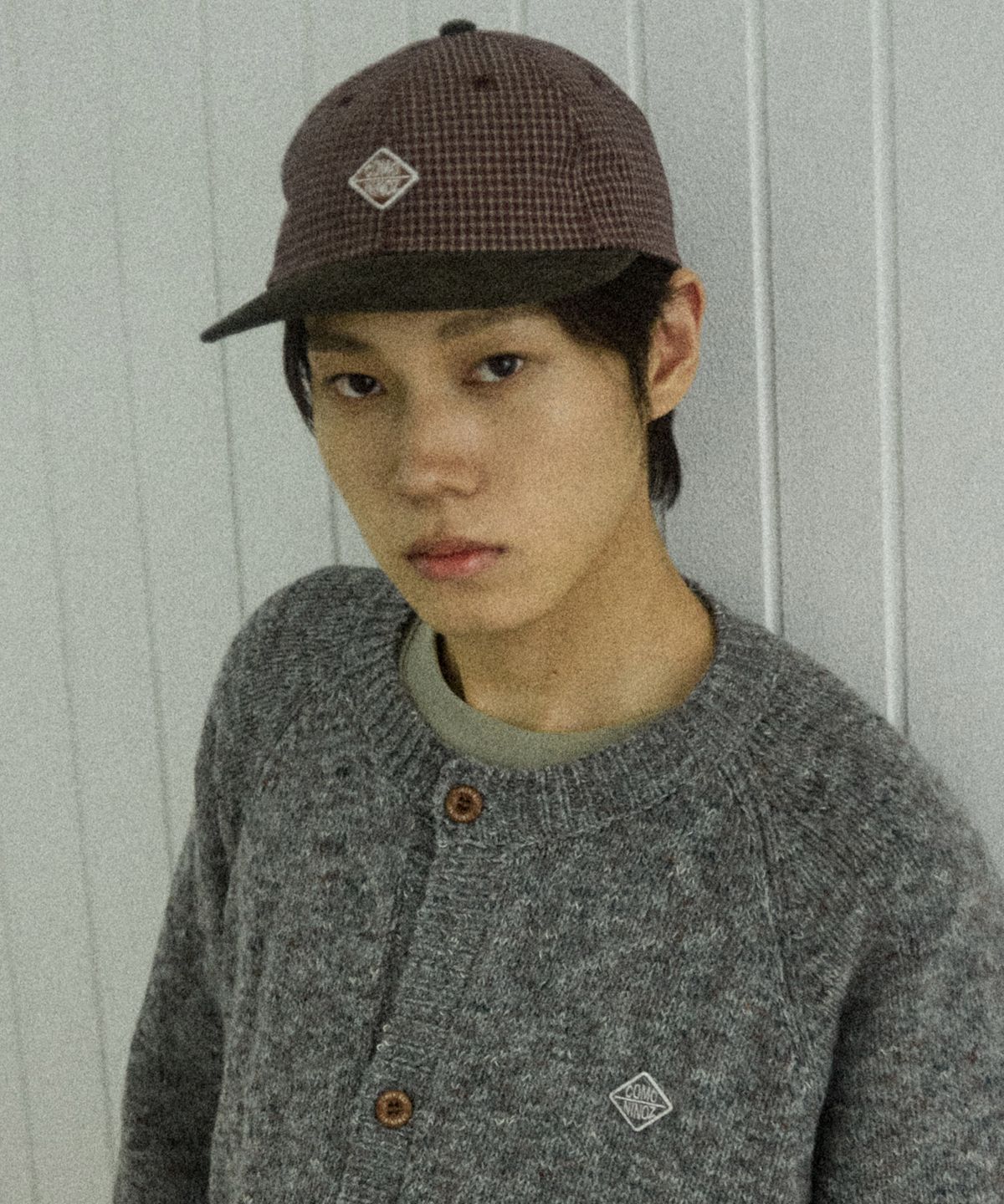 꼬모니노즈(COMONINOZ) [[CN]CHECK CORDUROY BALLCAP [2 COLOR]