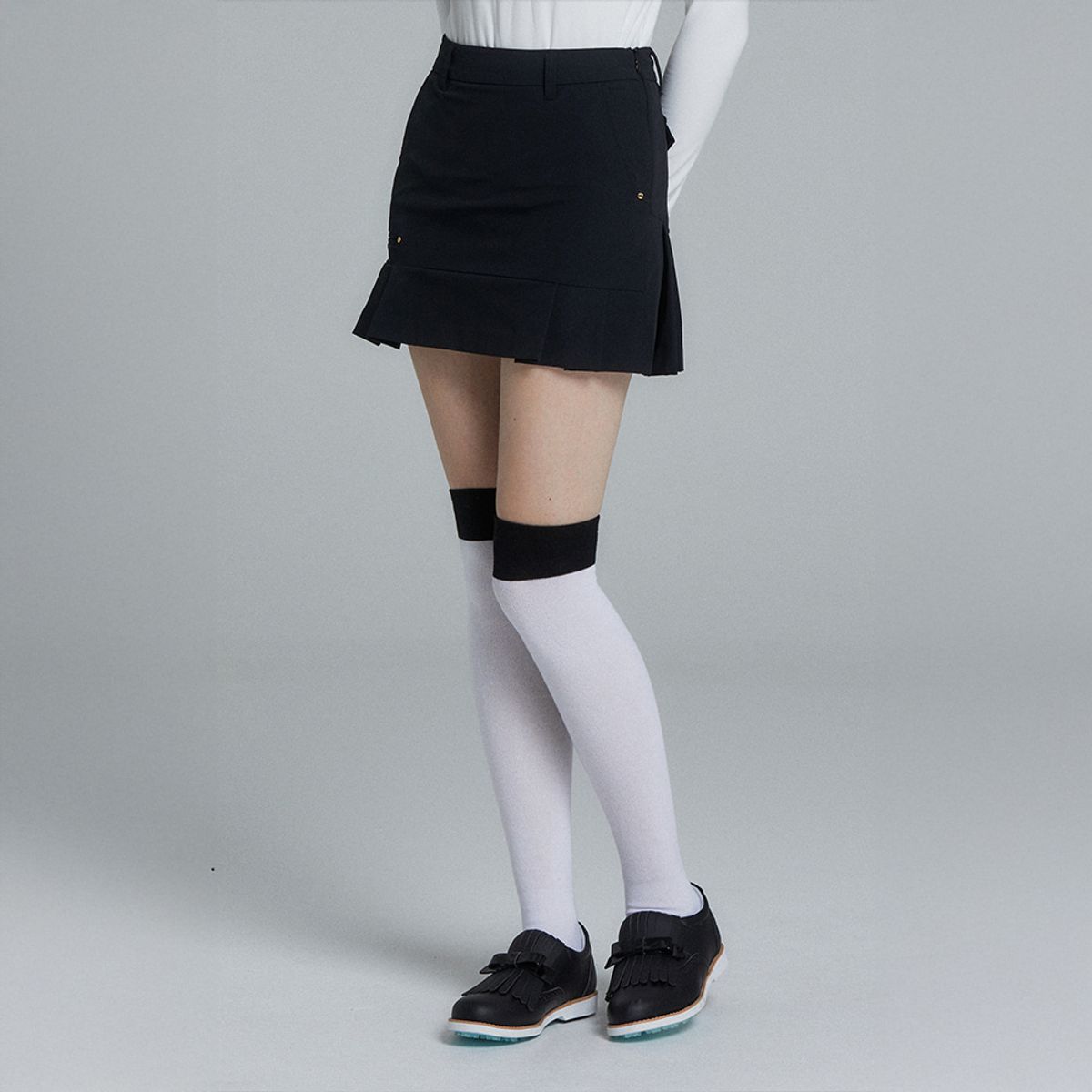 엘르골프(ELLE GOLF) [엘르골프] 여성 언발란스 플리츠 스커트 _6I61852