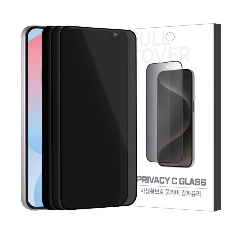 갤럭시 퀀텀6 C사생활보호 지문방지 강화유리 필름 3매 A566