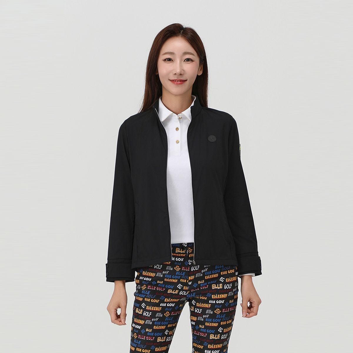 엘르골프(ELLE GOLF) [엘르골프] 여성 믹스 포인트 점퍼_6I61381