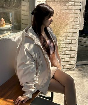 투웨이 오버핏 후드집업 오트밀