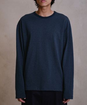 UNIFORM STRIPE LONG SLEEVE (INDIGO/NAVY)