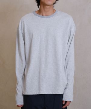UNIFORM STRIPE LONG SLEEVE (MELANGE/GRAY)