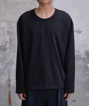 UNIFORM U NECK LONG SLEEVE (BLACK)