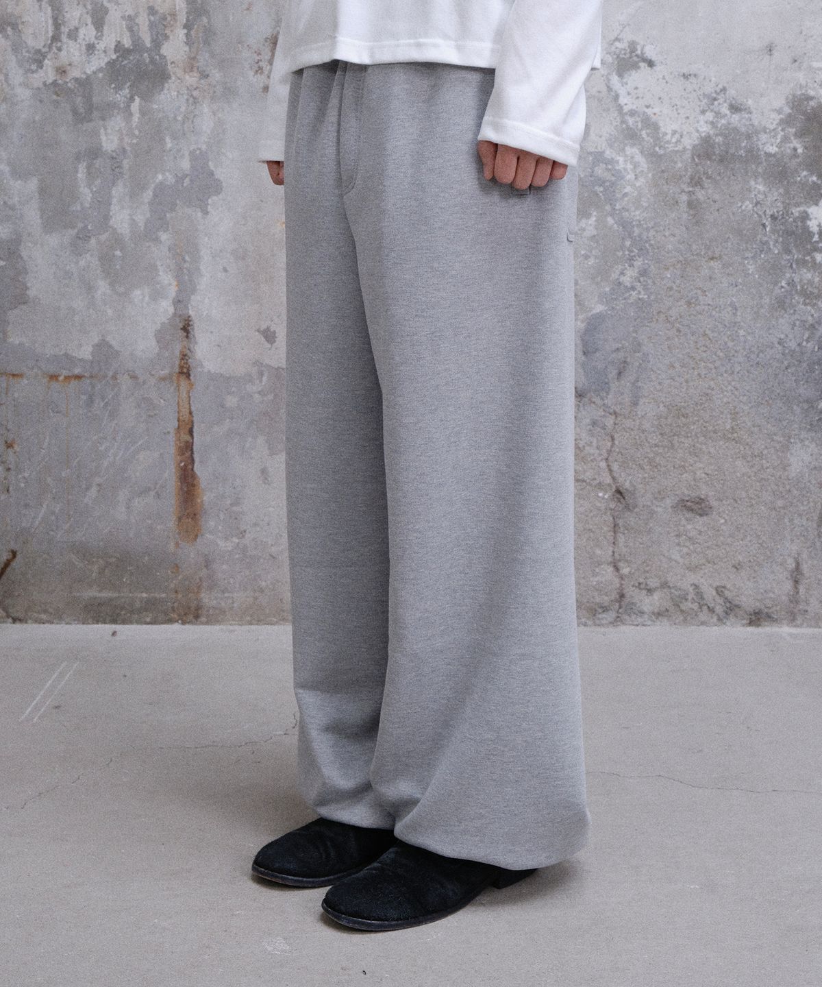 다이브인(DIVEIN) UNIFORM SWEAT PANTS (MELANGE GRAY)