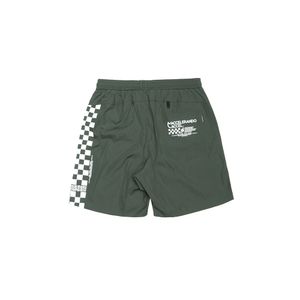 CB01OV 체커드 라이트 쇼츠 Olive