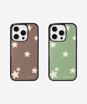 (S26 출시) I love glass bumper case 마차 커피 아이폰 갤럭시 맥세이프 케이스