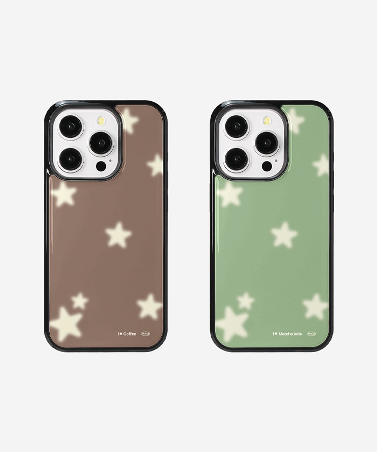 올리베(OLIVET) (S26 출시) I love glass bumper case 마차 커피 아이폰 갤럭시 맥세이프 케이스