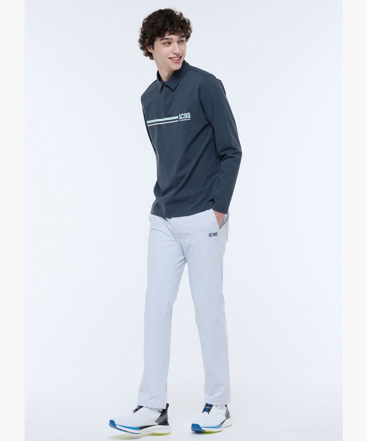 르꼬끄 골프(LECOQ GOLF) 남성 소프트 터치 스트레이트 팬츠 (GQ321MPT82)