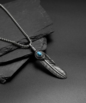 TJN1004 터키 페더 목걸이