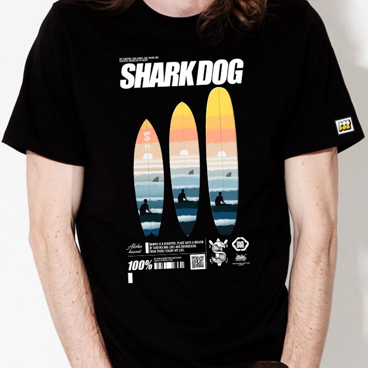 돌돌(DOLDOL) SHARK-DOG_tshirts-177 샤크독 서핑 하와이 그래픽 티셔츠 반팔티