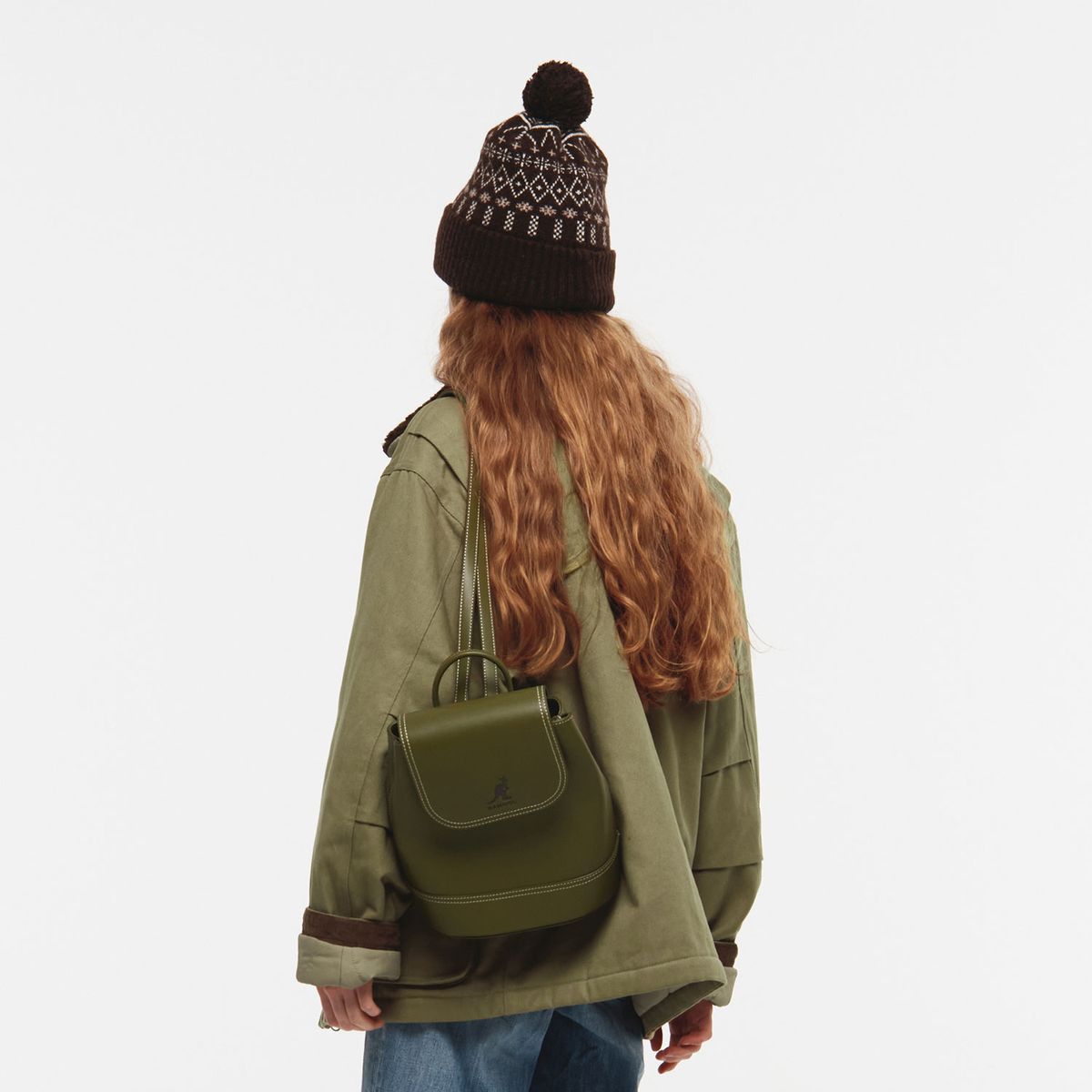 캉골(KANGOL) 루나 백팩 1481 카키