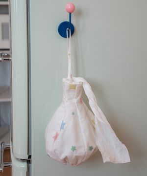 메시별 호리휴지케이스 화이트