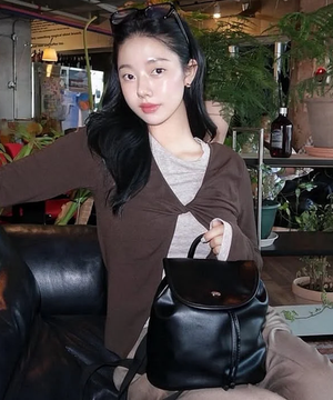 레이어드 트위스트 티셔츠 [BROWN] / WBE3L01502