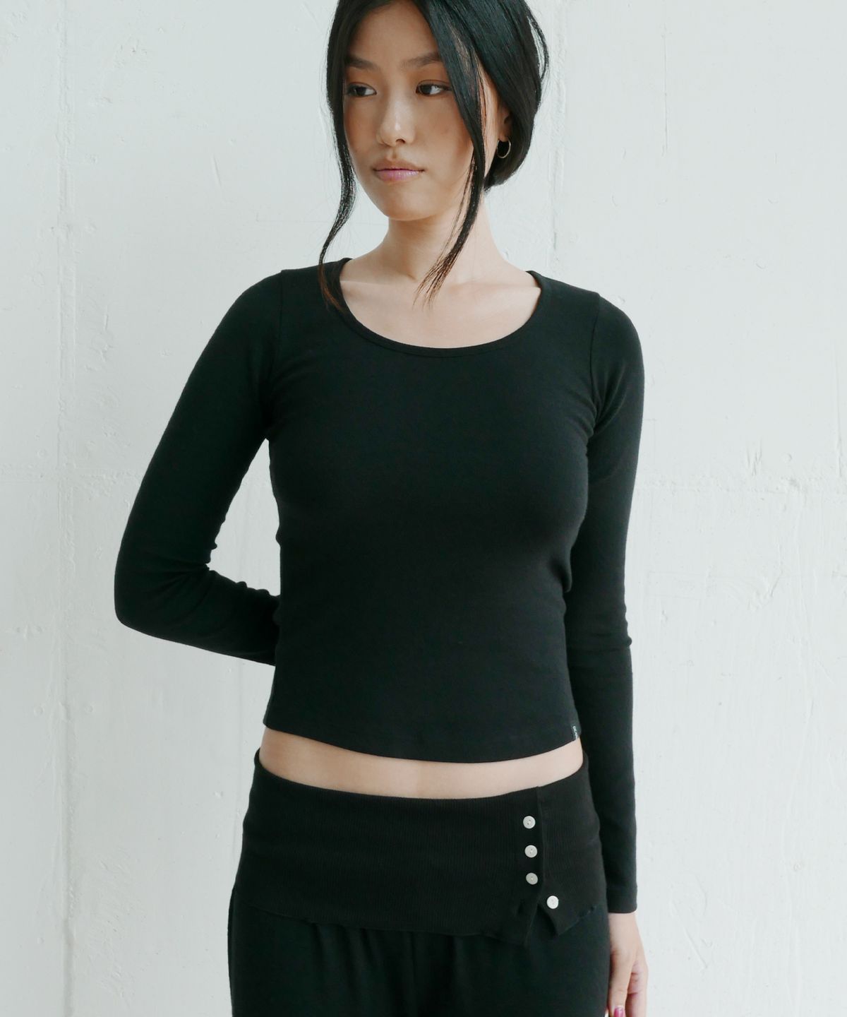디어스토커(DEARSTALKER) D. BASIC BABY ROUND-NECK LONG TEE - 3 COLOR