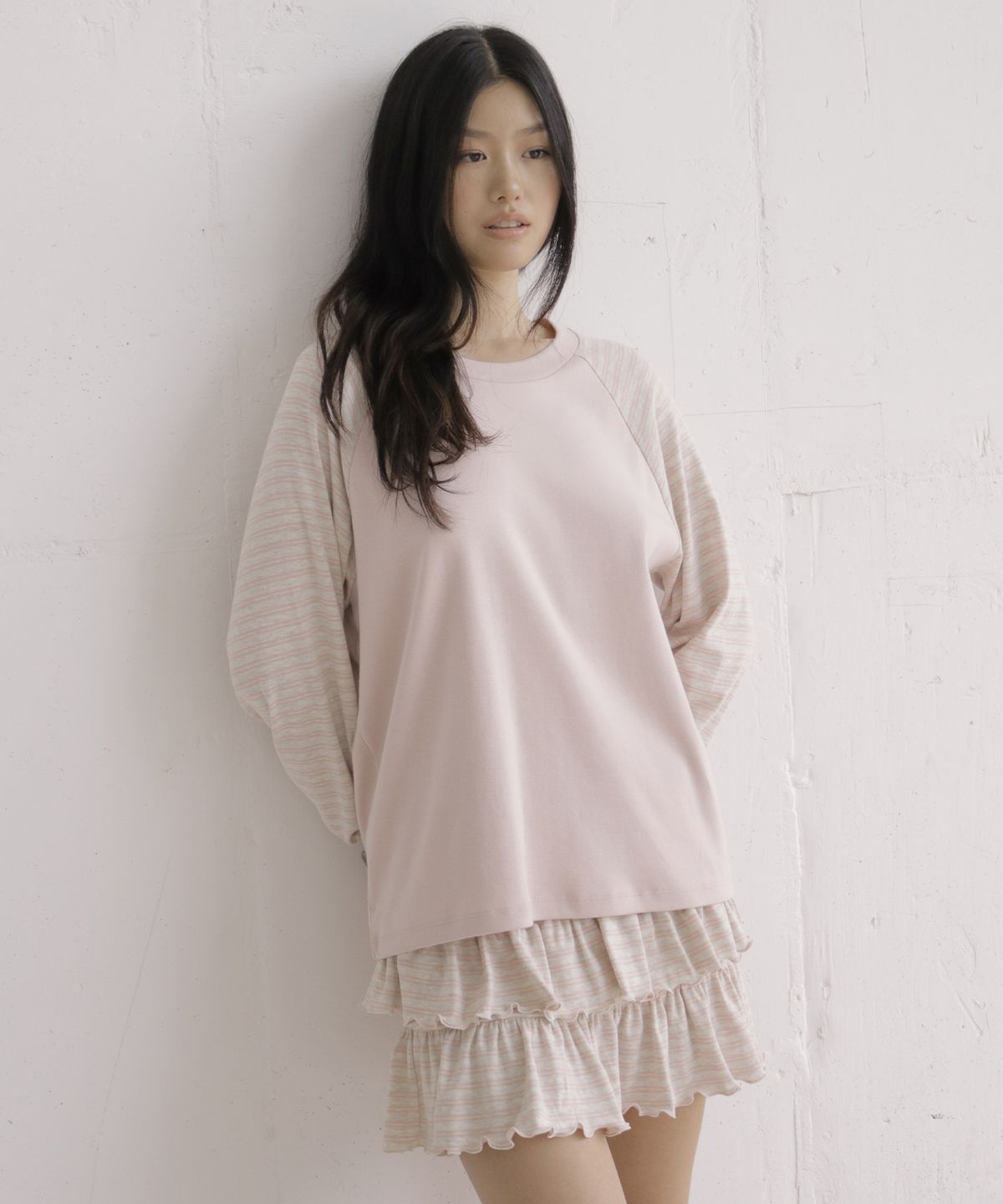 디어스토커(DEARSTALKER) D. BASIC CANDY STRIPE RAGLAN TEE - 3 COLOR