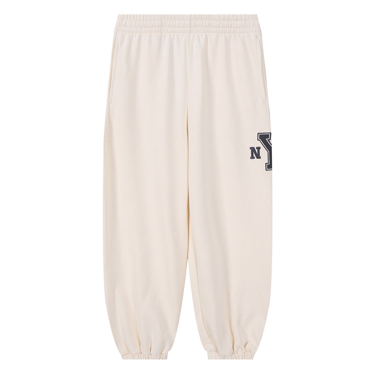 엔비에이 키즈(NBA KIDS) NYK 여아 팀로고 오버핏 조거팬츠(K253TP650P) 아이보리