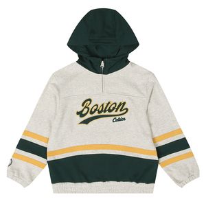 BOS 팀 컬러블록 후드 반집업(K253TH140P) 오트밀