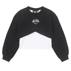 NBA 여아 레이어드 티셔츠(K253TS600P) 블랙