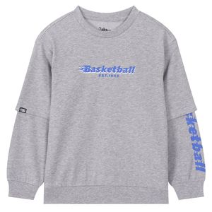 NBA 레이어드 티셔츠(K253TS060P) 멜란지 그레이