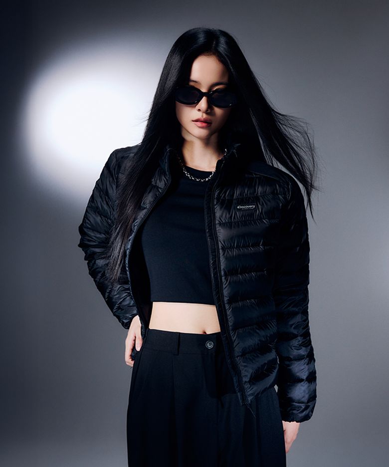 여성 올버트 구스다운 경량패딩 (BLACK)