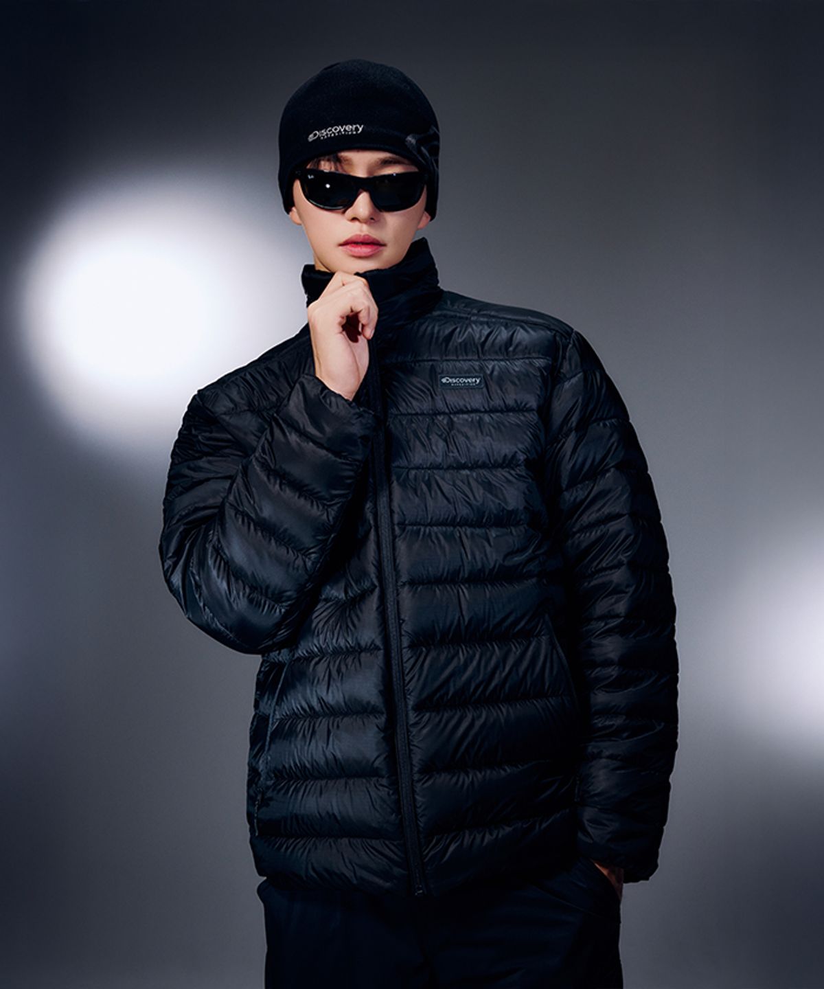 디스커버리 익스페디션(DISCOVERY EXPEDITION) 남성 올버트 구스다운 경량패딩 (BLACK)
