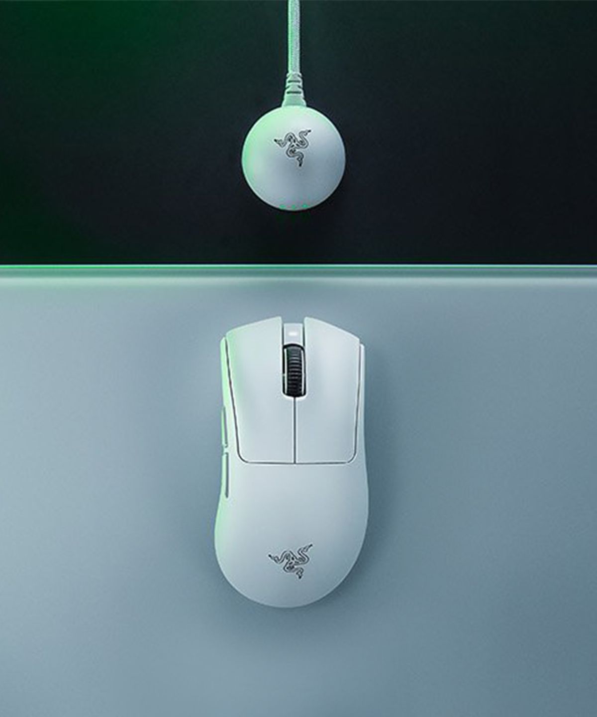 레이저(RAZER) DeathAdder V4 Pro White 무선 게이밍 마우스