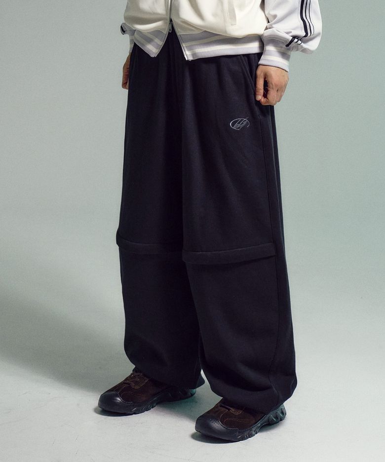오픈니 스웨트 벌룬 팬츠 블랙
