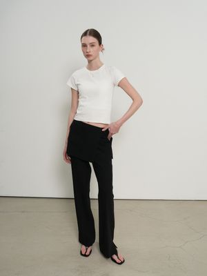 소프트 슬림핏 티셔츠 [WHITE] / WBE3L01503