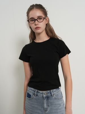 소프트 슬림핏 티셔츠 [BLACK] / WBE3L01503