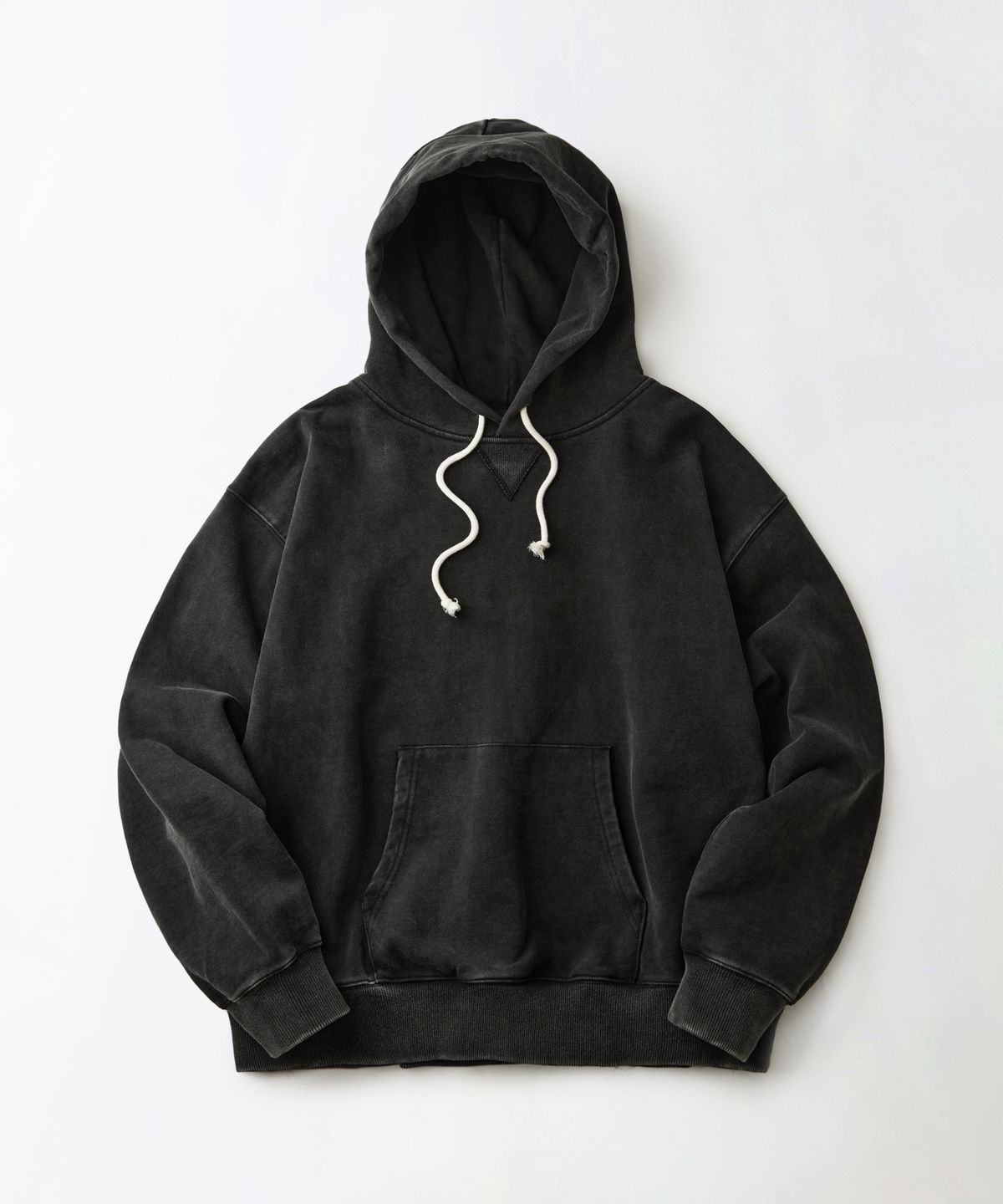 아웃스탠딩(OUTSTANDING) AUTHENTIC COMFORT HOOD SWEAT_VINTAGE CHARCOAL