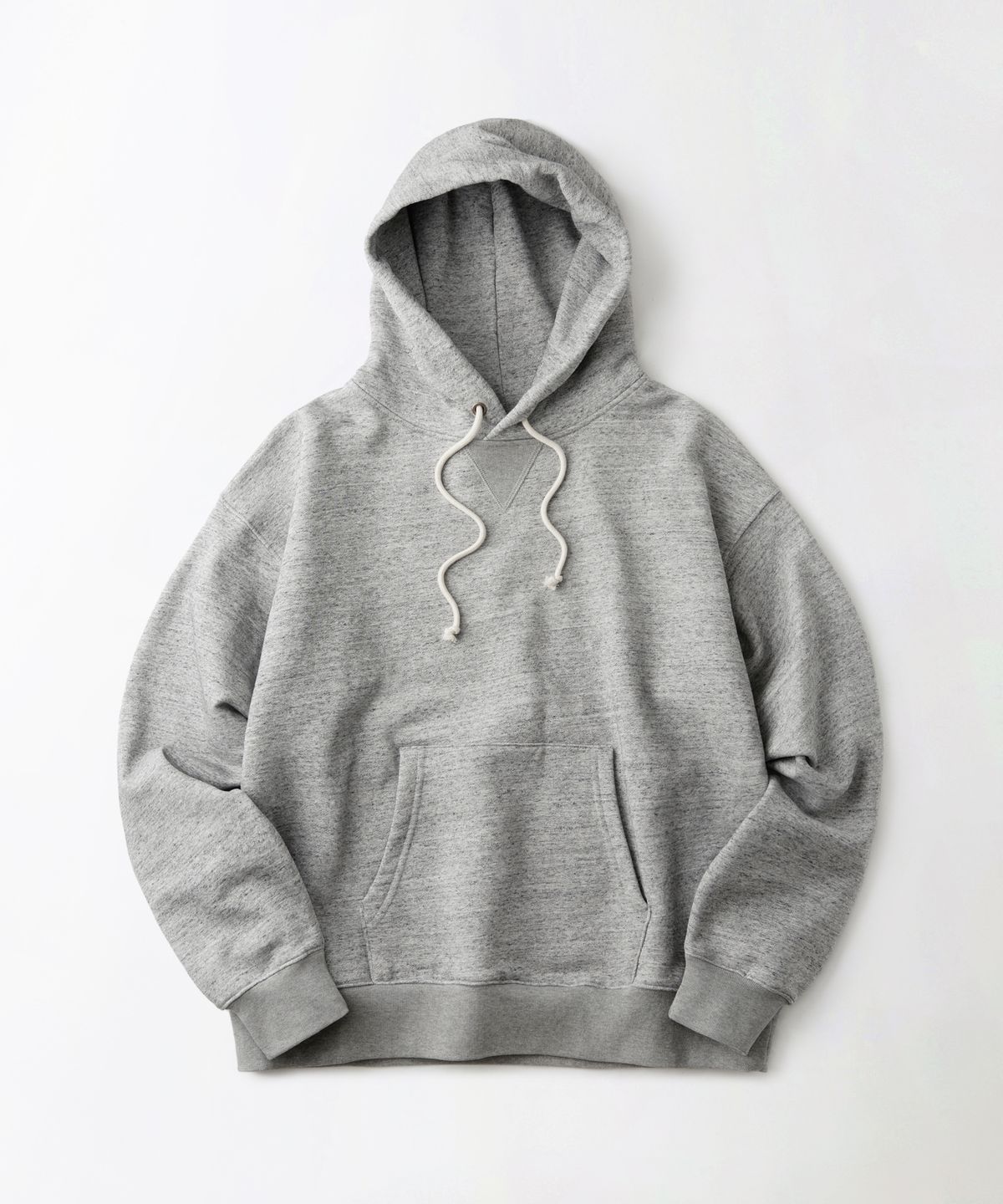 아웃스탠딩(OUTSTANDING) AUTHENTIC COMFORT HOOD SWEAT_HEATHER GRAY
