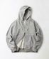 AUTHENTIC COMFORT HOOD ZIP SWEAT_HEATHER GRAY