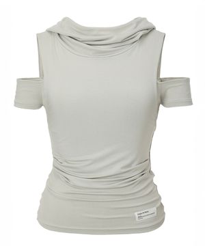 Muted Hoodie Top (beige)