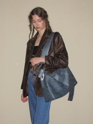 [FITB X 다샤] D. Wide Strap Bag (blue)