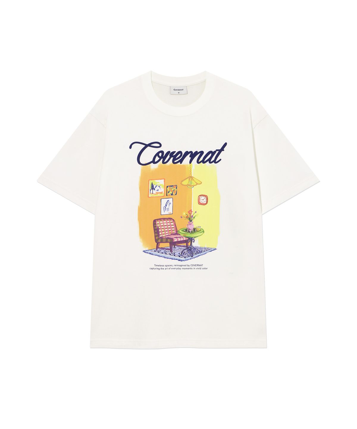 커버낫(COVERNAT) 페인팅 그래픽 티셔츠 Off White