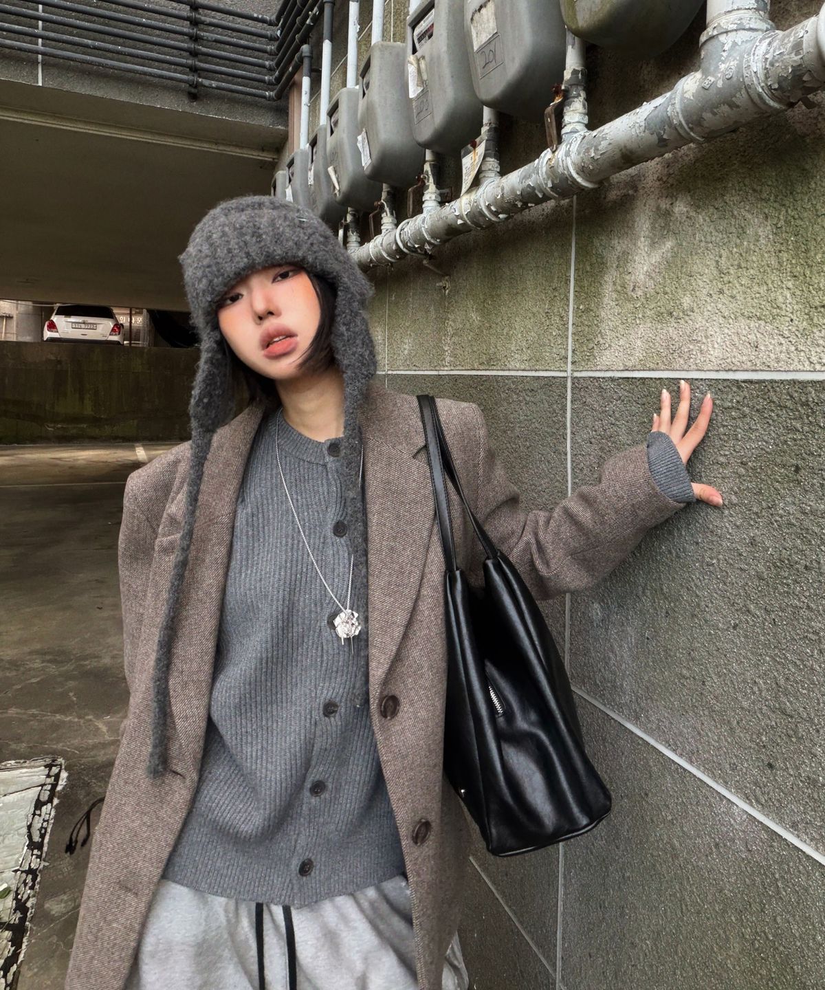 미쏘(MIXXO) 테일러드 오버핏 울자켓_MIWJKGT1PG