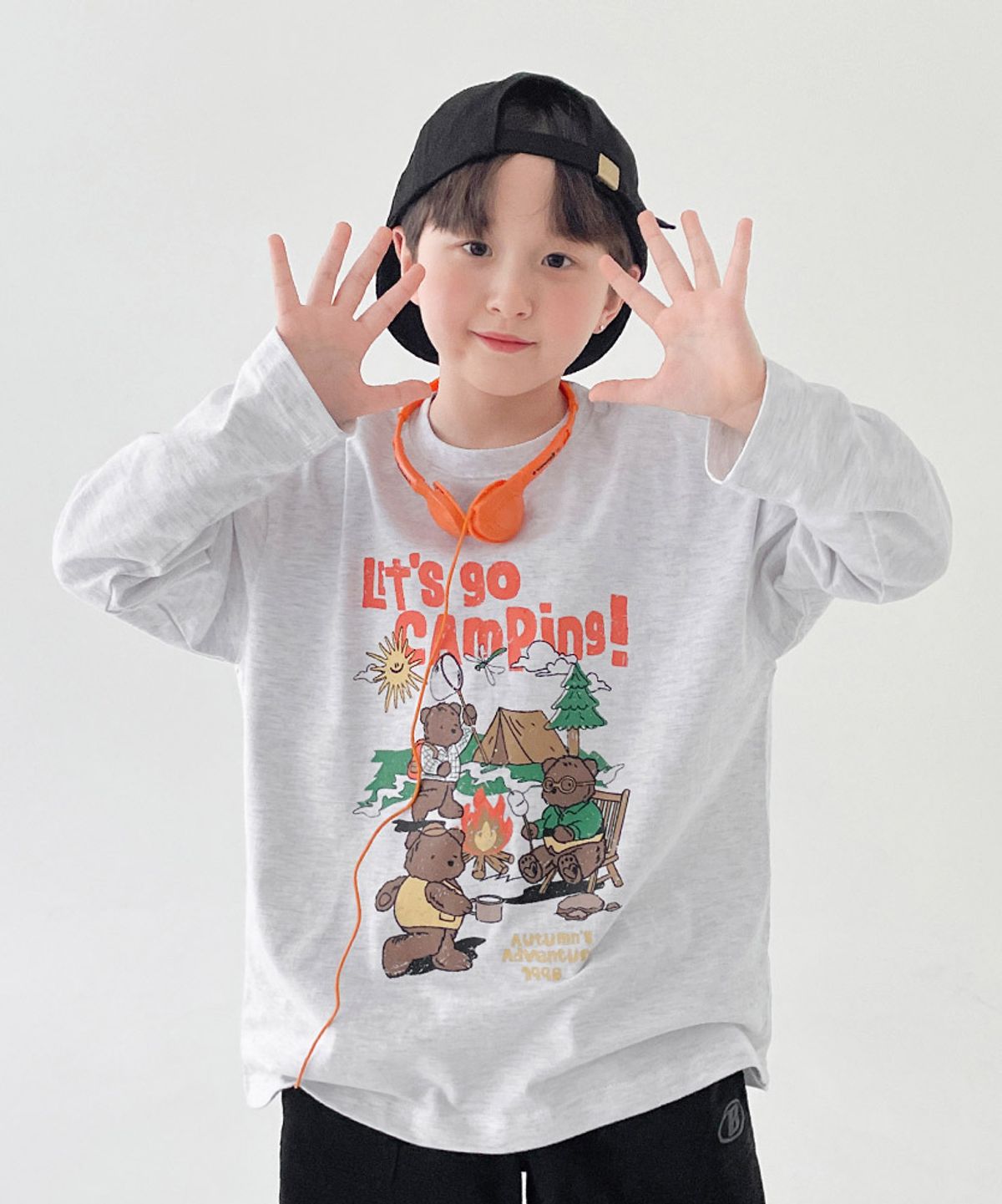 베리클로젯(BERRYCLOSET) 레츠 고 캠핑 티셔츠