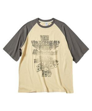 프로젝트 래글런 반팔티 옐로우 베이지