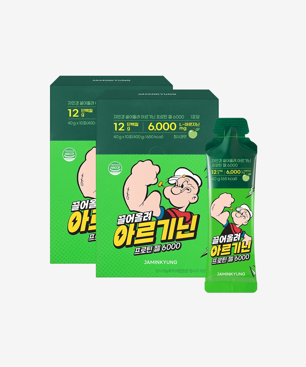 자민경(JAMINKYUNG) 끌어올려 아르기닌 프로틴 젤 6000 (40gx10포) x 2개