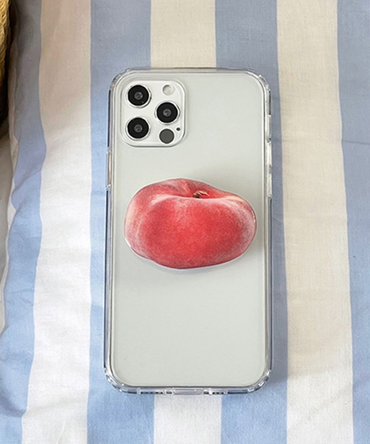 스위어(SWEEAR) Doughnut Peach Tok 납작복숭아 에폭시 톡