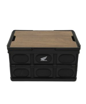 Handle Storage Camping Box Black