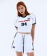 94 풋볼 크롭 저지 티셔츠 (WHITE)