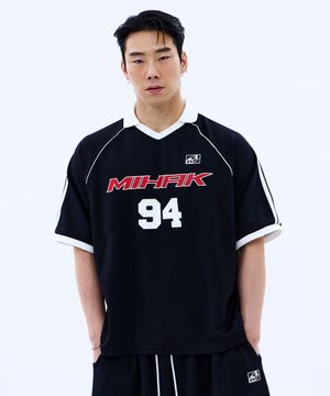 94 풋볼 저지 티셔츠 (BLACK)