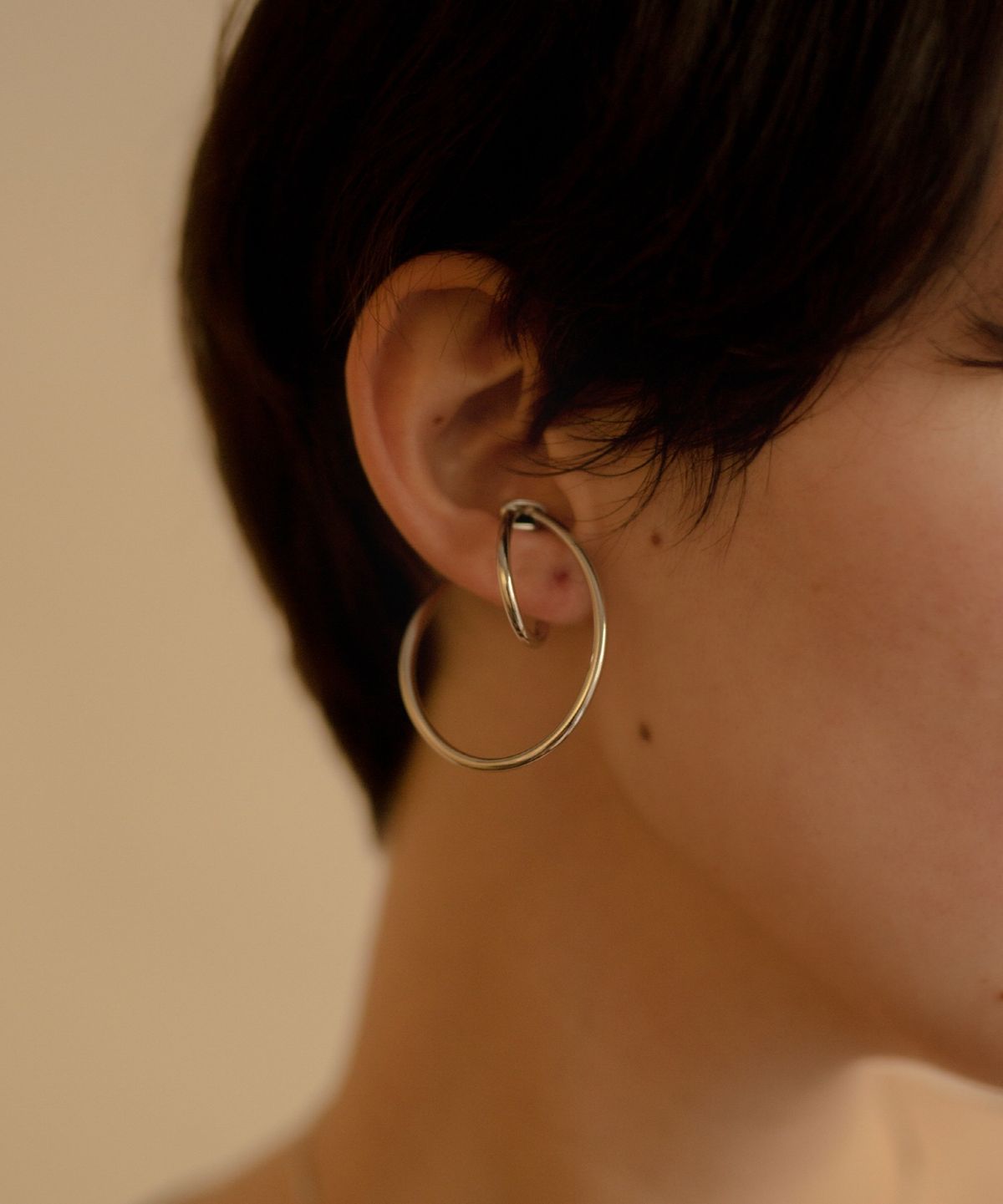 노비스도쿄(NOVICE TOKYO) 후프 이어 커프 Hoop Ear Cuff / Silver