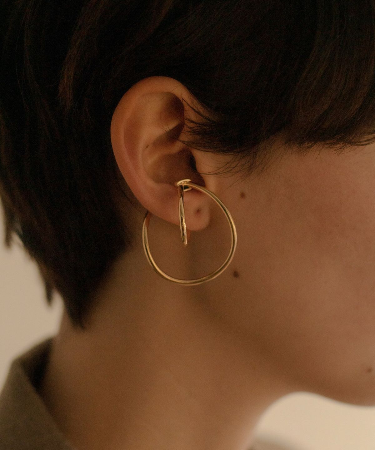 노비스도쿄(NOVICE TOKYO) 후프 이어 커프 Hoop Ear Cuff / Gold