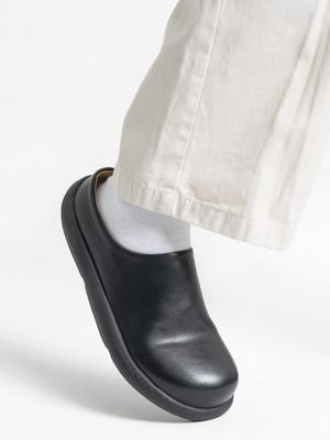 GO89 츠리블 4CM 레더 미니멀 슬립온